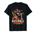 Baseball Mom Skeleton Halloween Fall Game T-Shirt - Graphic Print Unisex - T-Shirt, Sweatshirt, Hoodie