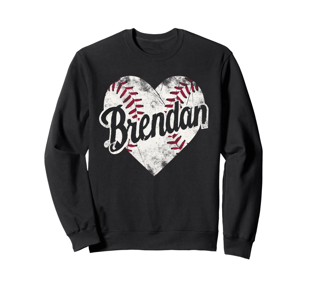 Brendan Baseball Personalized Name Sweatshirt - Unique Graphic for Adults - T-Shirt, Sweatshirt, Hoodie