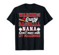 Crazy Baseball Nana Grandma Nana T-Shirt - Trendy Graphic for Adults - T-Shirt, Sweatshirt, Hoodie