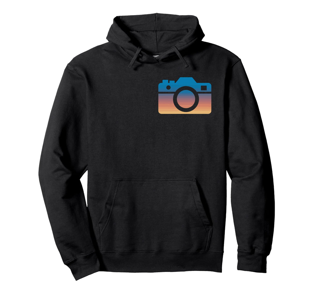 Sunset Camera Photography Lover Hoodie - Casual Everyday Wear for Adults - T-Shirt, Sweatshirt, Hoodie