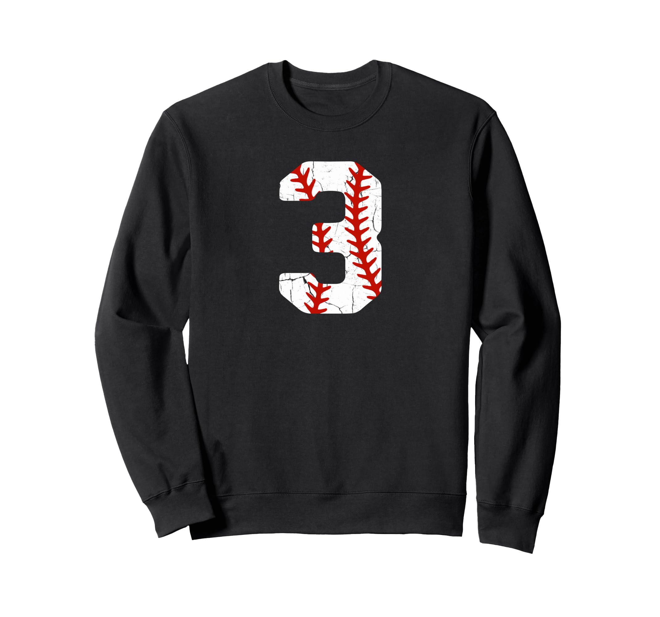 Baseball Player Jersey Number 3 3 Sweatshirt - Minimalist Print Unisex - T-Shirt, Sweatshirt, Hoodie
