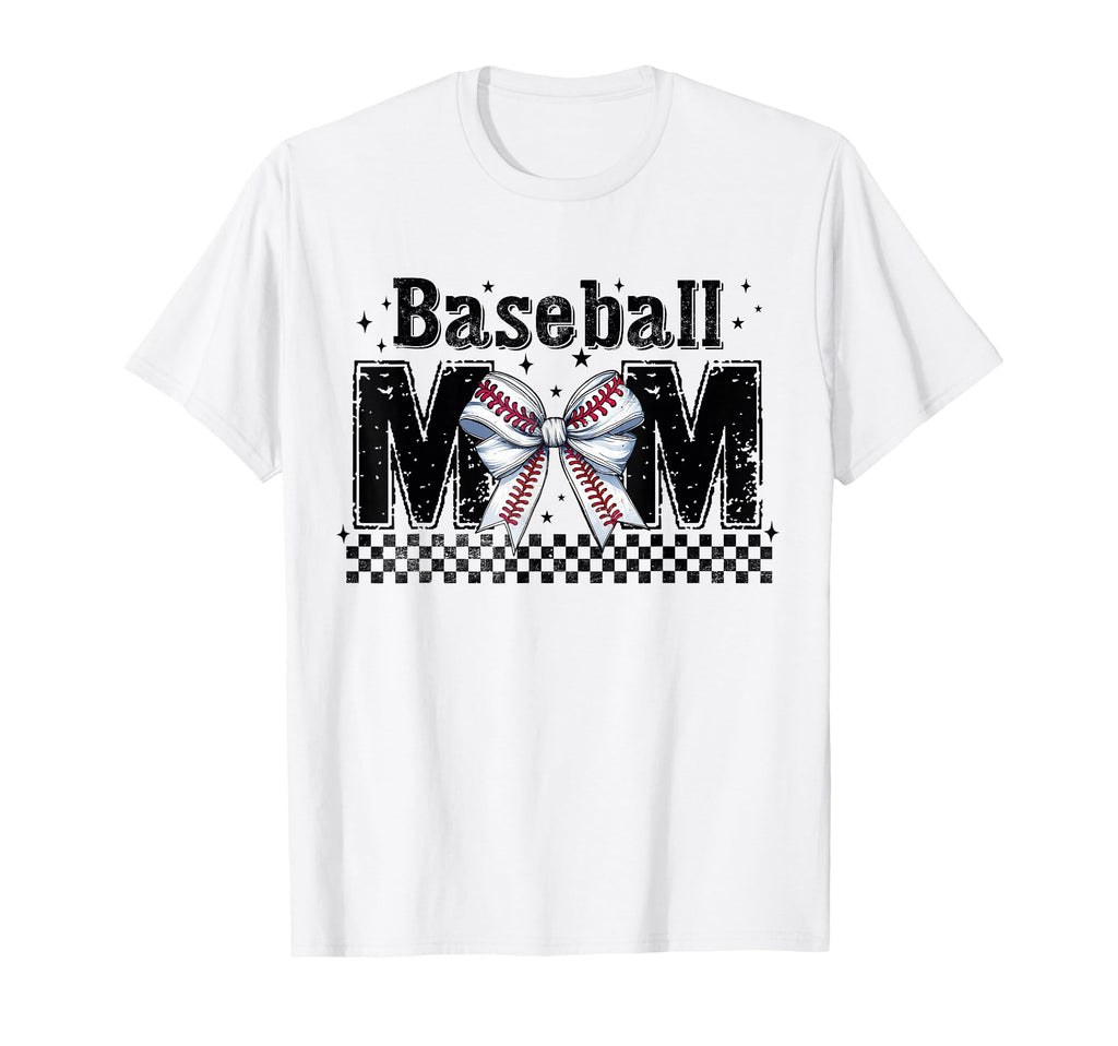 Baseball Mom Coquette Bow Game Day T-Shirt - Casual Everyday Wear Unisex - T-Shirt, Sweatshirt, Hoodie