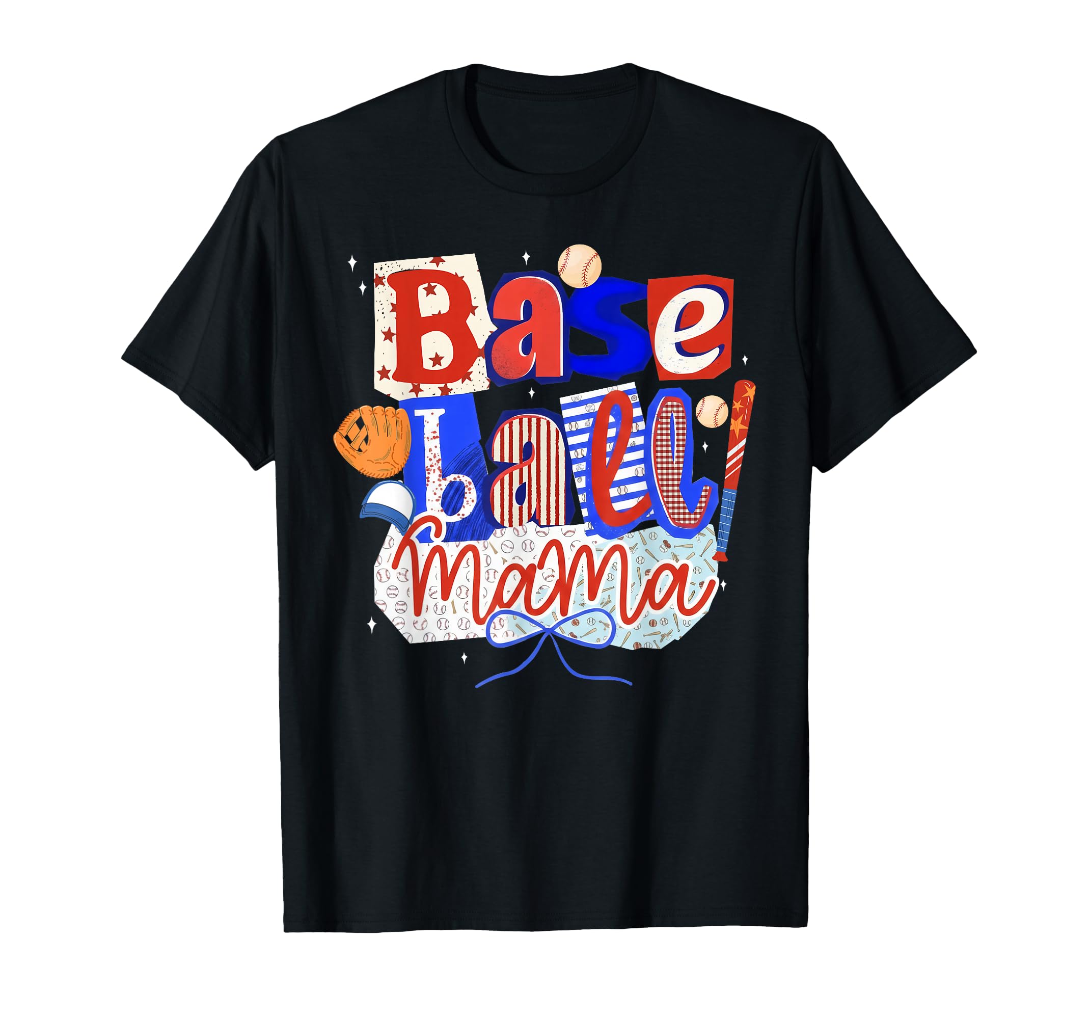 Baseball Mama Sports Mom Baseball Bat T-Shirt - Trendy Graphic for Adults - T-Shirt, Sweatshirt, Hoodie