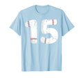 Number 15 Baseball Distressed Team T-Shirt - Minimalist Print for Adults - T-Shirt, Sweatshirt, Hoodie