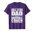 Dad Baseball Coach Fathers Day Shirts T-Shirt - Aesthetic Graphic Unisex - T-Shirt, Sweatshirt, Hoodie