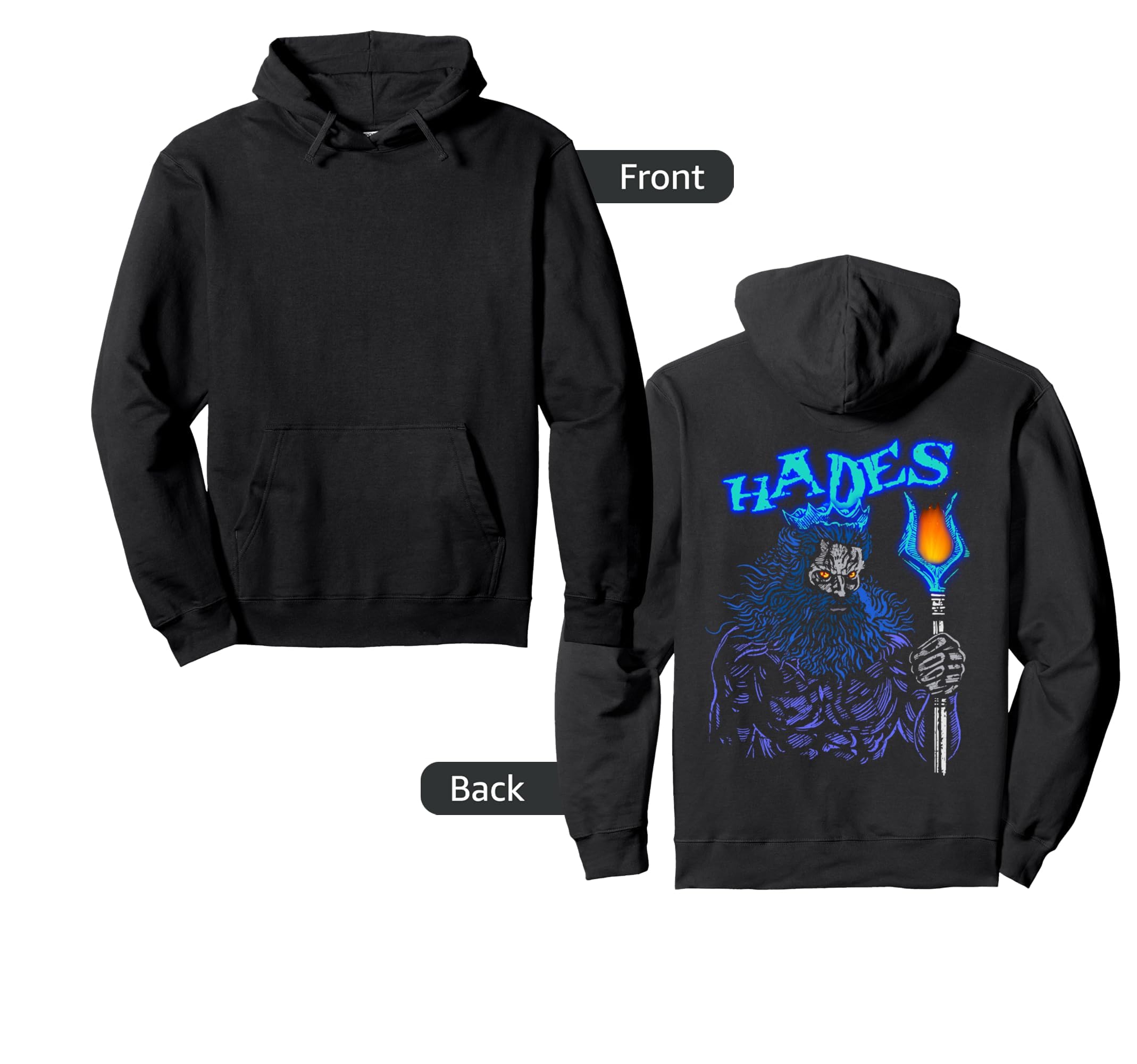 Hades Ancient Greek God Mythology Hoodie - Custom Art Print for Adults - T-Shirt, Sweatshirt, Hoodie