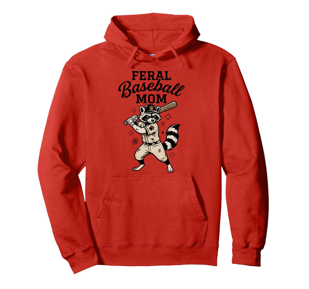 Raccoon Feral Baseball Mom Trash Panda Hoodie - Streetwear Style Unisex - T-Shirt, Sweatshirt, Hoodie