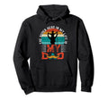 Best Dad Fathers Day Funny Distressed Hoodie - Graphic Print Men Women - T-Shirt, Sweatshirt, Hoodie
