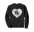 Roller Skating Heart Grunge Street Sweatshirt - Novelty Apparel Men Women - T-Shirt, Sweatshirt, Hoodie