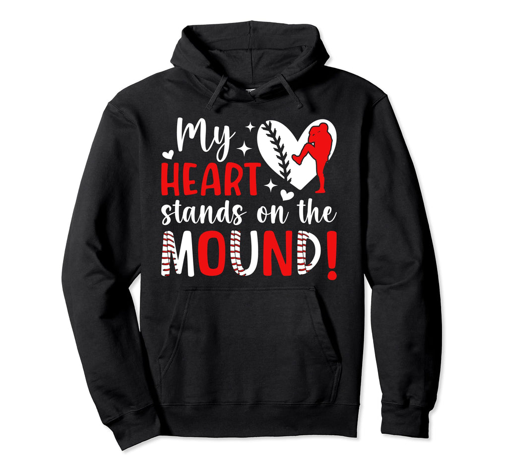 Mound Baseball Pitcher Mom Baseball Pitcher Hoodie - Trendy Graphic Unisex - T-Shirt, Sweatshirt, Hoodie