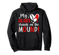Mound Baseball Pitcher Mom Baseball Pitcher Hoodie - Trendy Graphic Unisex - T-Shirt, Sweatshirt, Hoodie