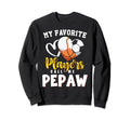 Pepaw My Favorite Baseball Soccer Sweatshirt - Custom Art Print for Adults - T-Shirt, Sweatshirt, Hoodie
