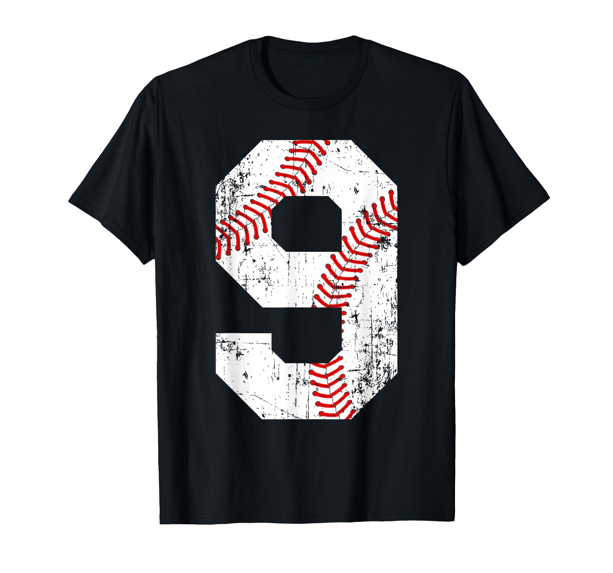 Baseball 9 Jersey Number T-Shirt - Graphic Print Men Women - T-Shirt, Sweatshirt, Hoodie