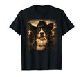 Western Bernese Mountain Cowboy Dog Animal T-Shirt - Trendy Graphic Unisex - T-Shirt, Sweatshirt, Hoodie
