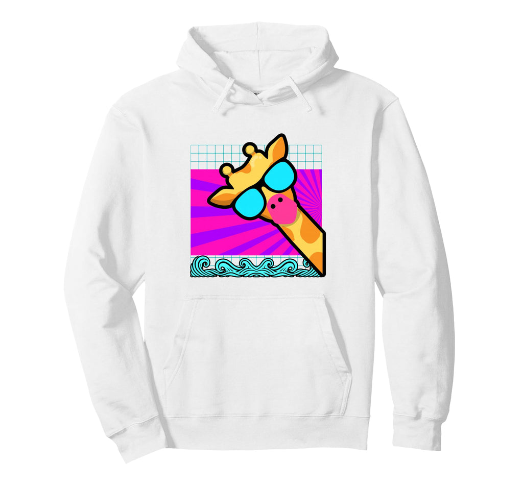 Aesthetic Vaporwave Outfits Giraffe Hoodie - Aesthetic Graphic Men Women - T-Shirt, Sweatshirt, Hoodie