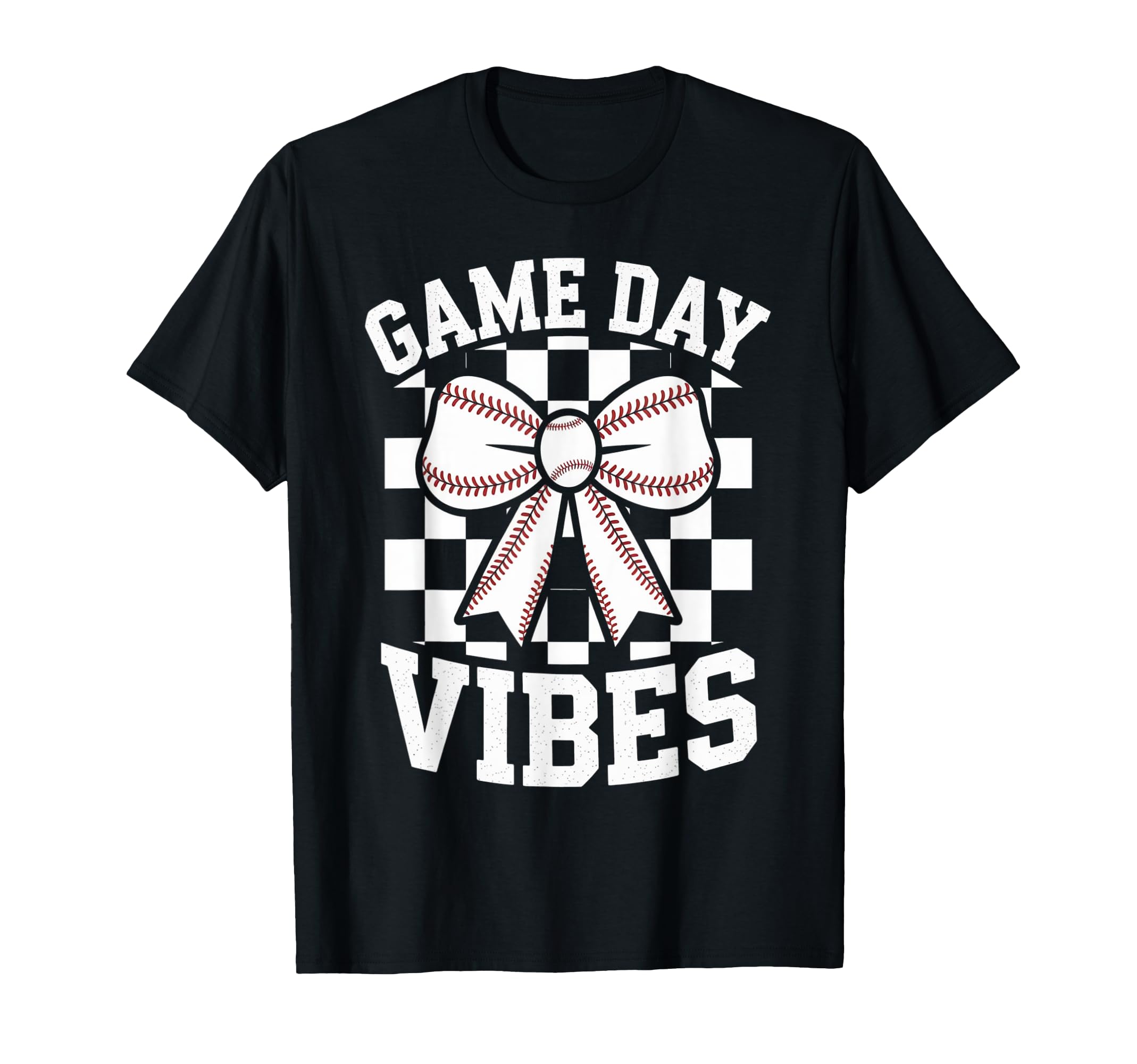 Game Day Vibes Coquette Bow Baseball T-Shirt - Unique Graphic for Adults - T-Shirt, Sweatshirt, Hoodie
