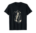 Rodeo Cowboy Dark Western Horse Art T-Shirt - Novelty Apparel for Adults - T-Shirt, Sweatshirt, Hoodie