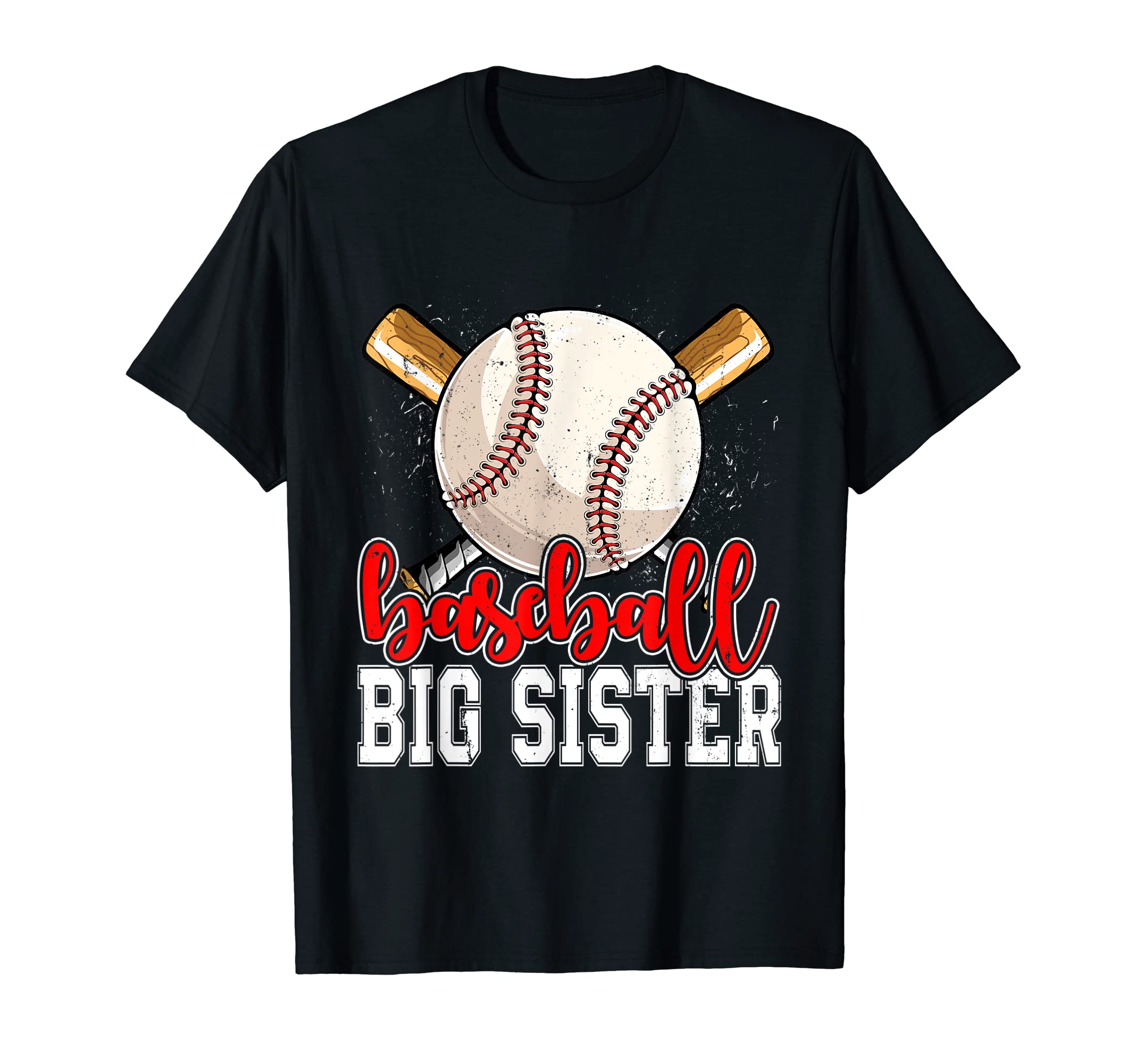 Baseball Big Sister Mothers Day Family T-Shirt - Graphic Print Unisex - T-Shirt, Sweatshirt, Hoodie