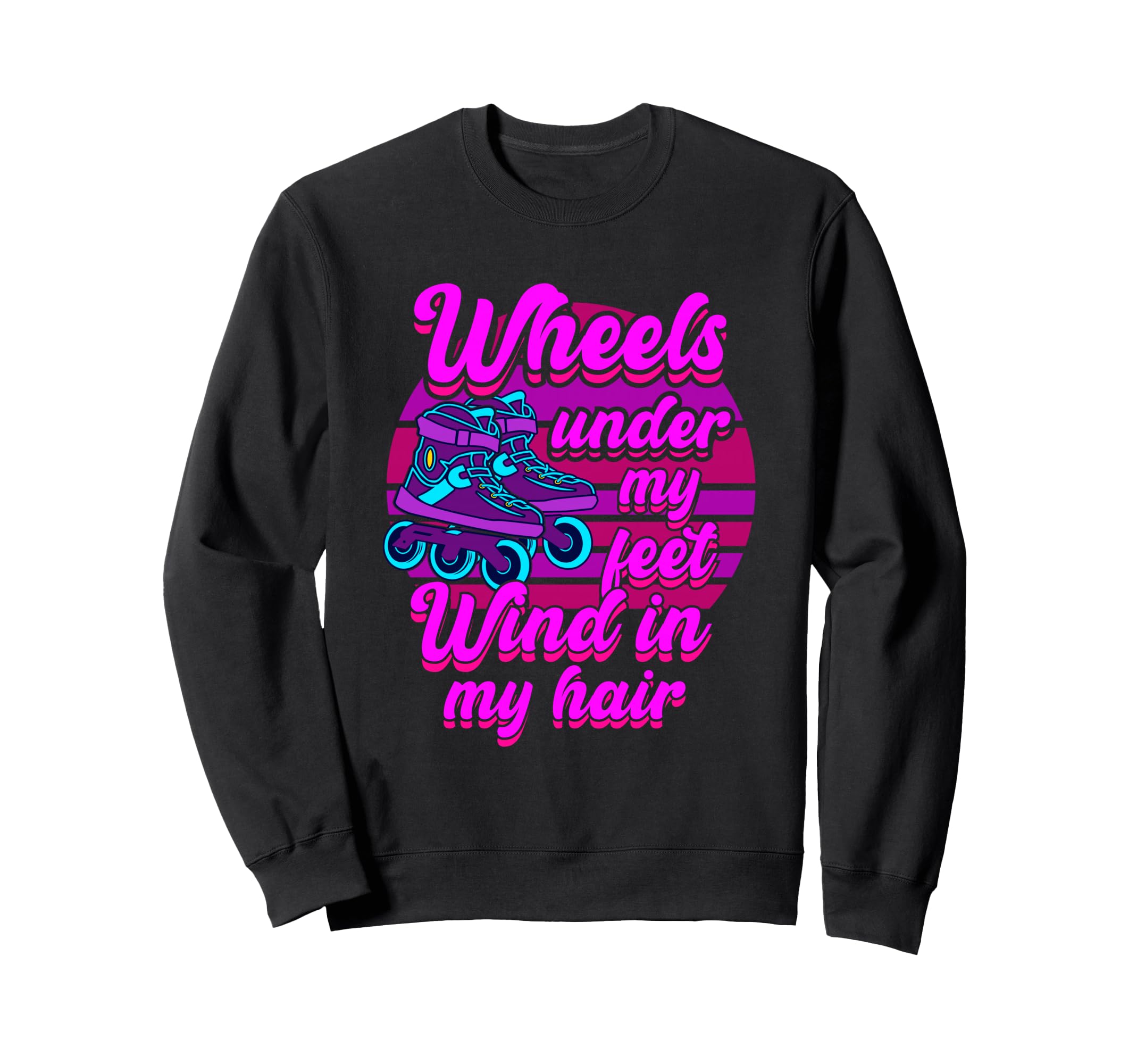 Roller Skating Roller Skate Sweatshirt - Casual Everyday Wear Men Women - T-Shirt, Sweatshirt, Hoodie