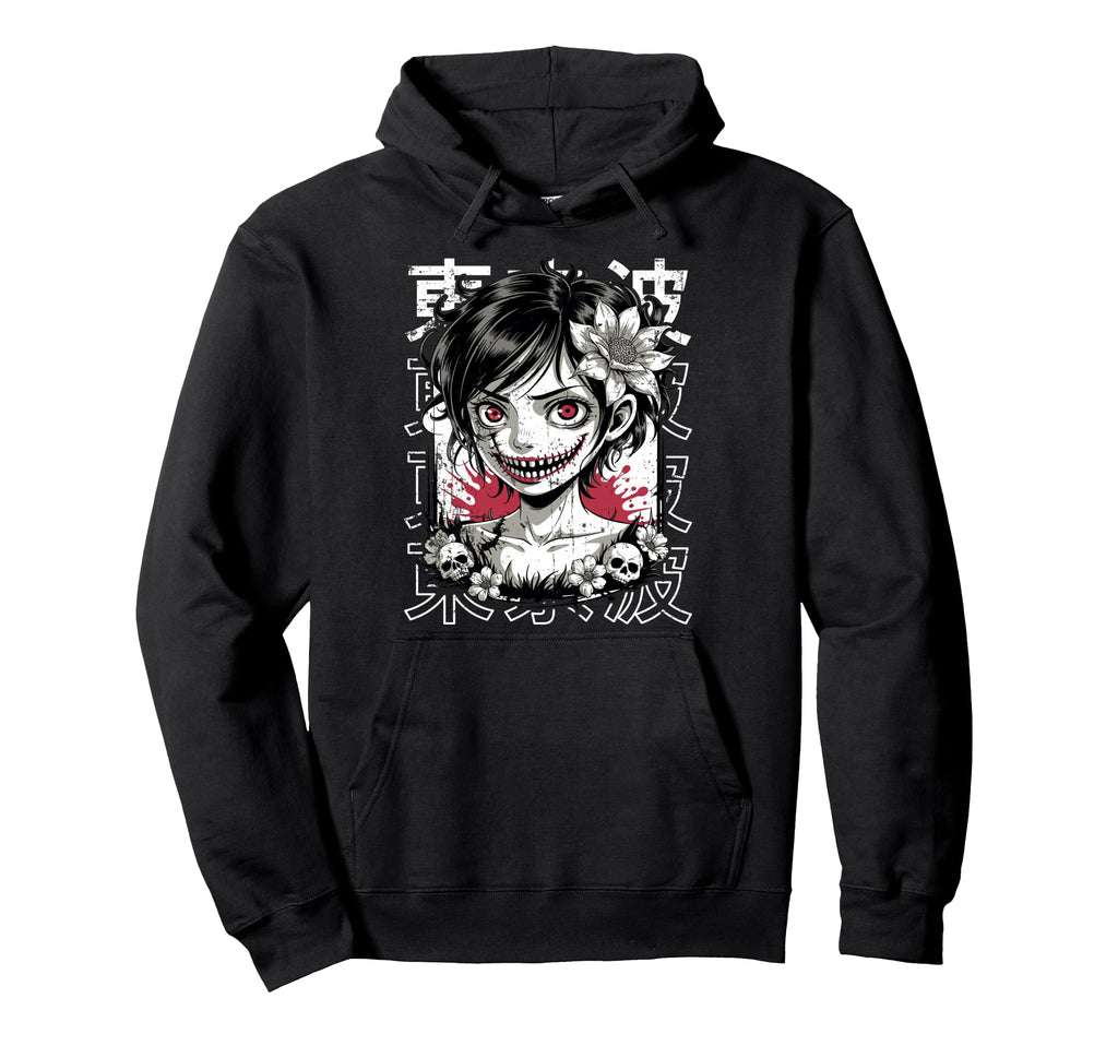 Japanese Horror Anime Manga Y2K Hannya Oni Hoodie - Novelty Apparel Unisex - T-Shirt, Sweatshirt, Hoodie