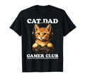 Cat Dad Gamer Club Video Games T-Shirt - Casual Everyday Wear for Adults - T-Shirt, Sweatshirt, Hoodie