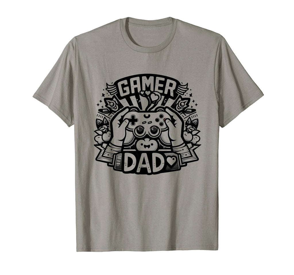 Gamer Dad Game Controller Gaming T-Shirt - Novelty Apparel for Adults - T-Shirt, Sweatshirt, Hoodie