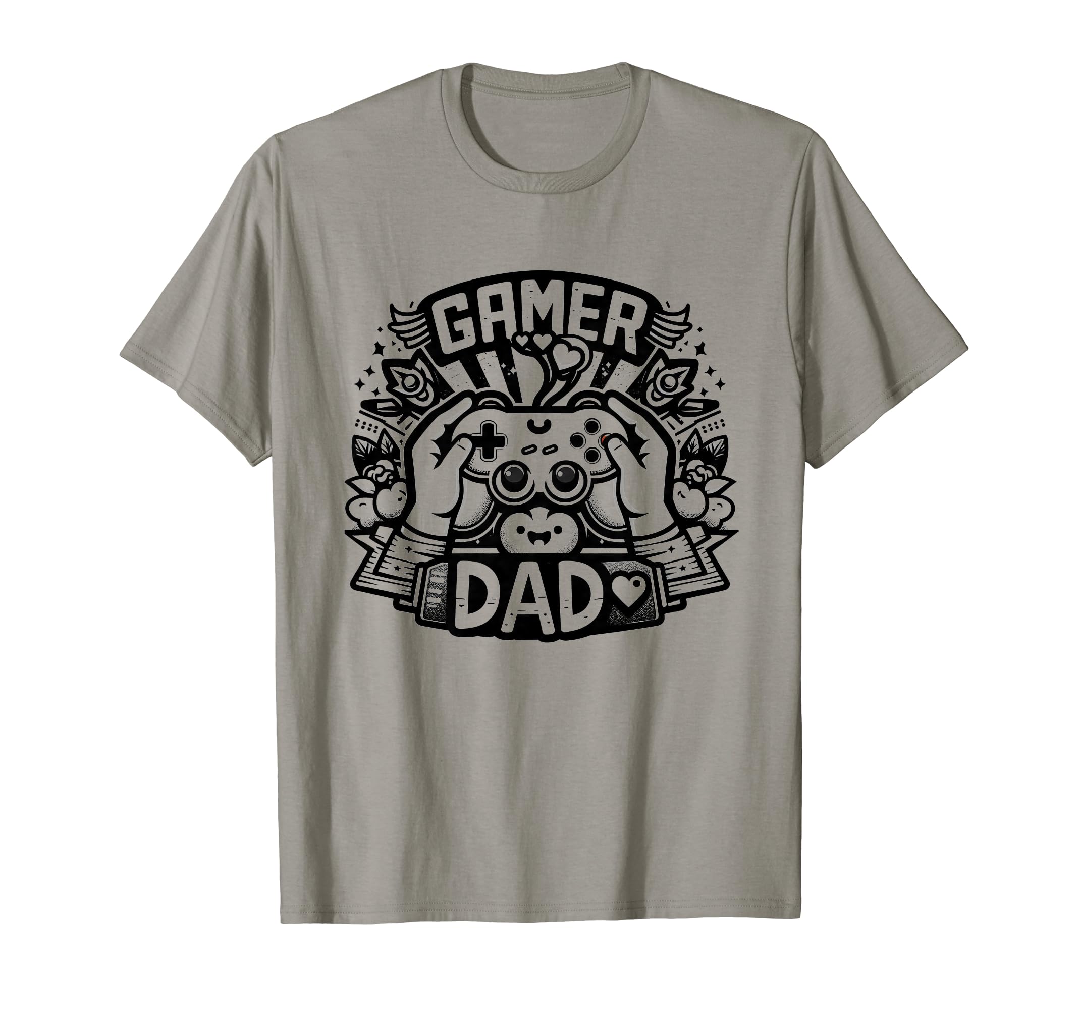 Gamer Dad Game Controller Gaming T-Shirt - Novelty Apparel for Adults - T-Shirt, Sweatshirt, Hoodie