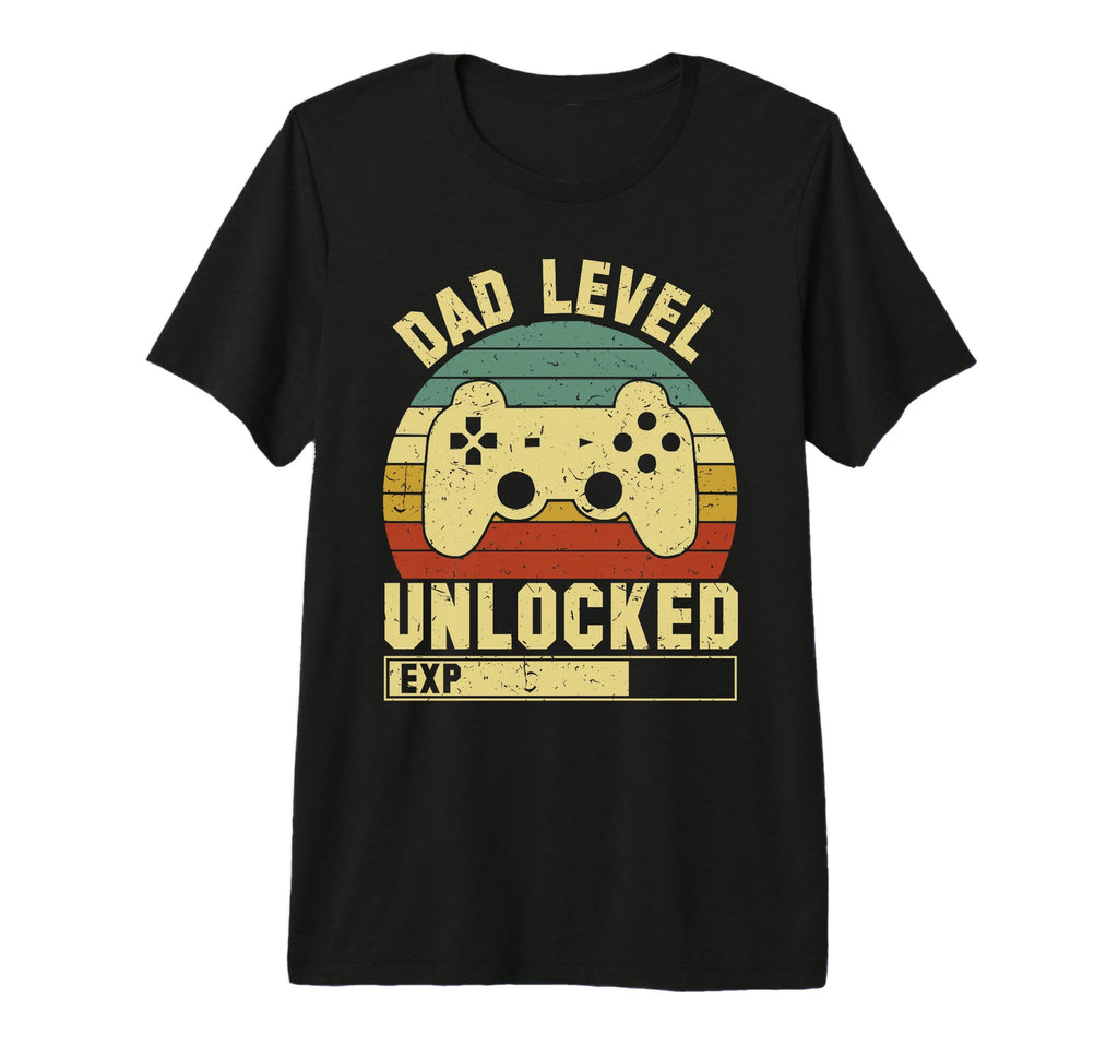 Mens Fathers Day Dad Level Unlocked T-Shirt - Casual Everyday Wear Unisex - T-Shirt, Sweatshirt, Hoodie