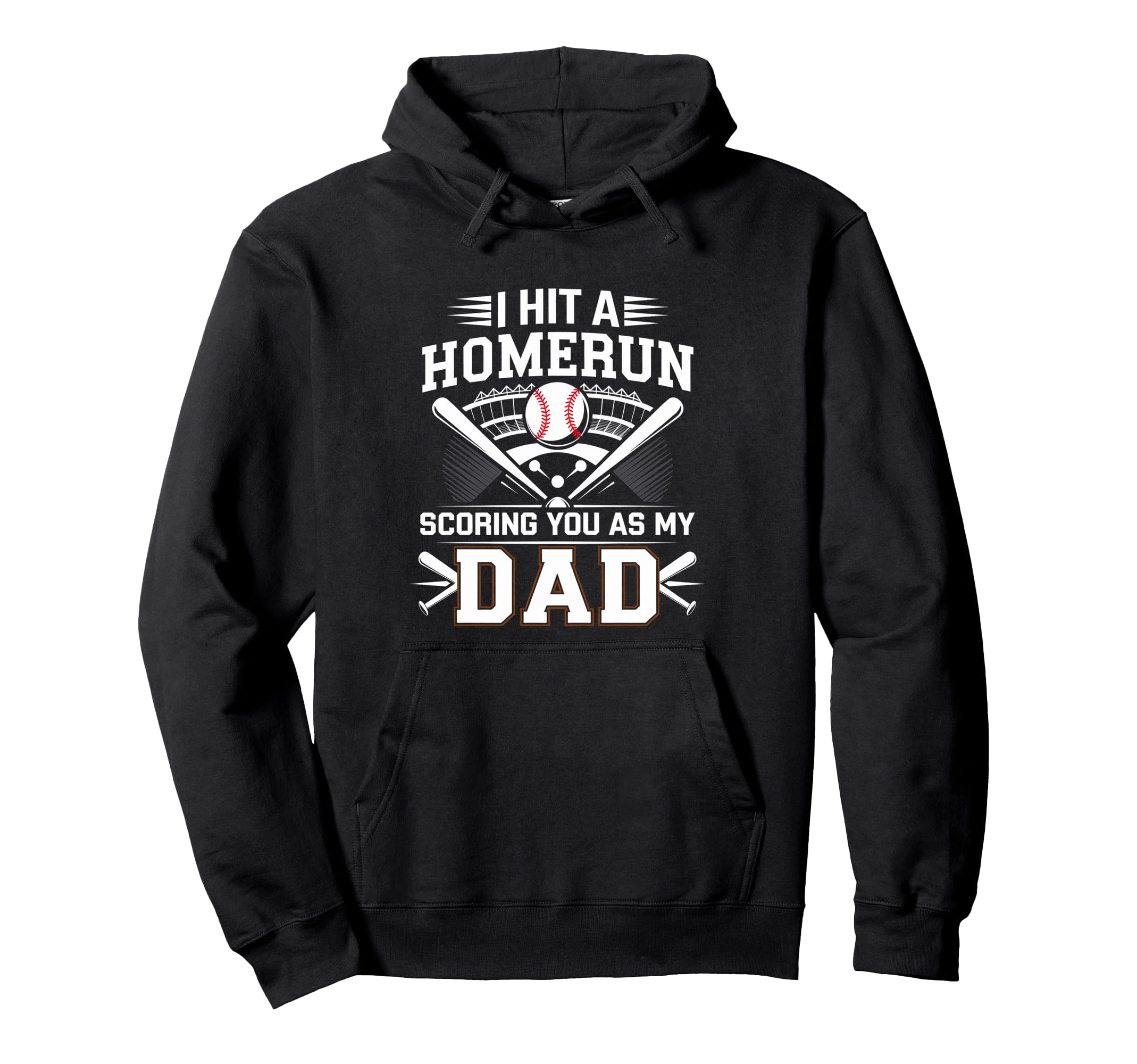 I Hit Homerun Scoring You As My Dad Hoodie - Minimalist Print Men Women - T-Shirt, Sweatshirt, Hoodie