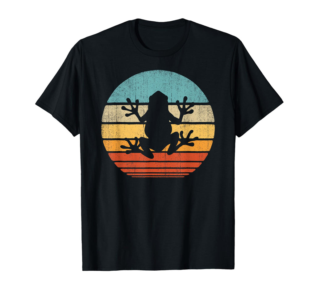 Frog 60S 70S Sunset Amphibian Animal T-Shirt - Aesthetic Graphic for Adults - T-Shirt, Sweatshirt, Hoodie