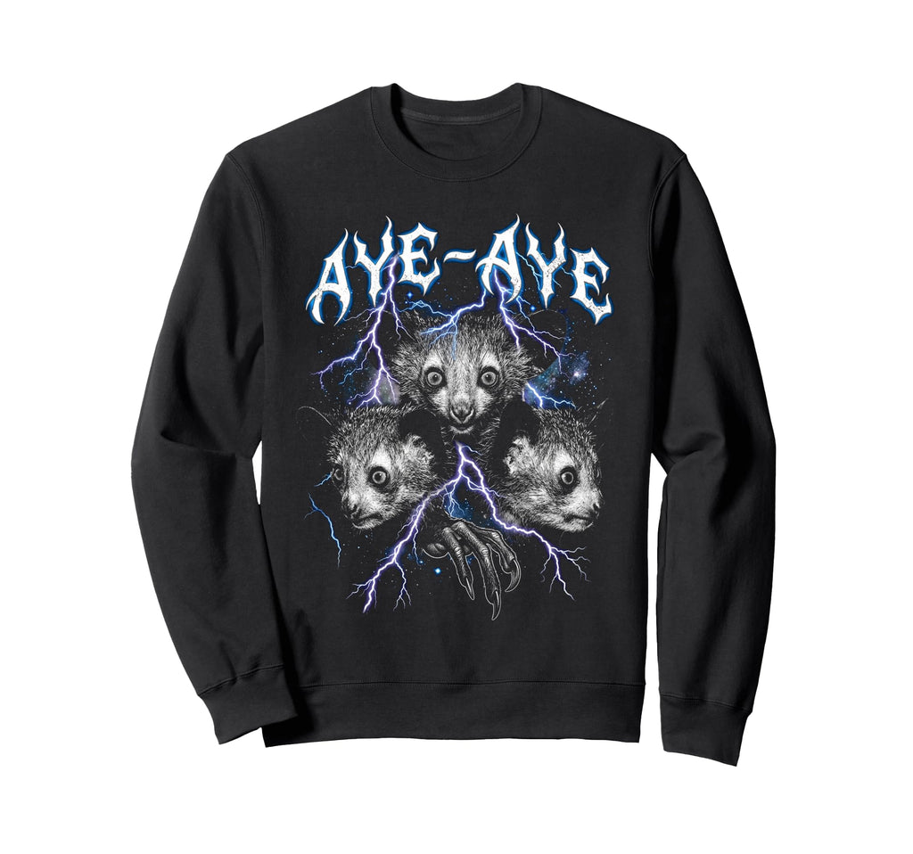 Aye Aye 90S Heavy Metal Aye Aye Sweatshirt - Custom Art Print Unisex - T-Shirt, Sweatshirt, Hoodie