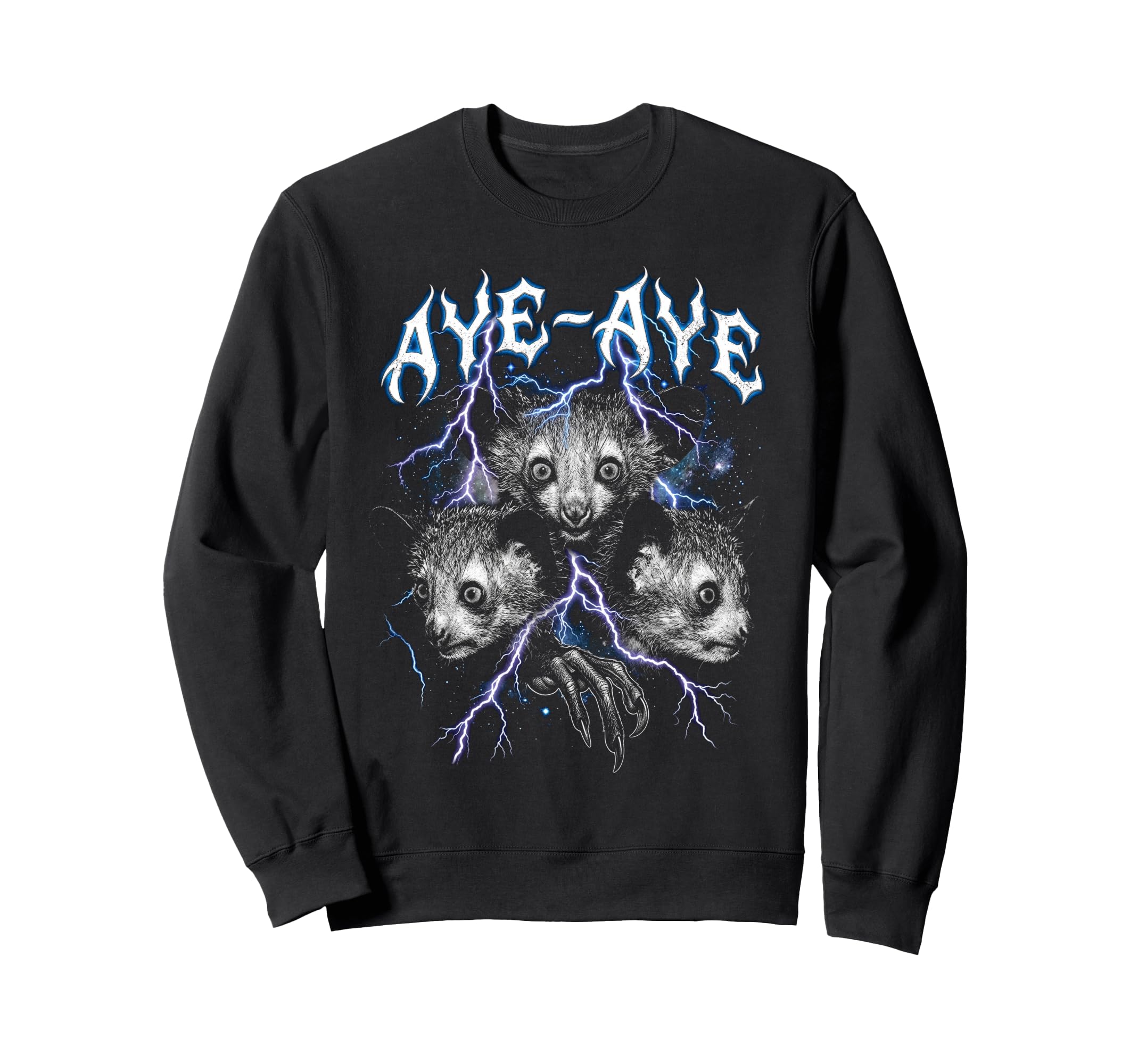 Aye Aye 90S Heavy Metal Aye Aye Sweatshirt - Custom Art Print Unisex - T-Shirt, Sweatshirt, Hoodie