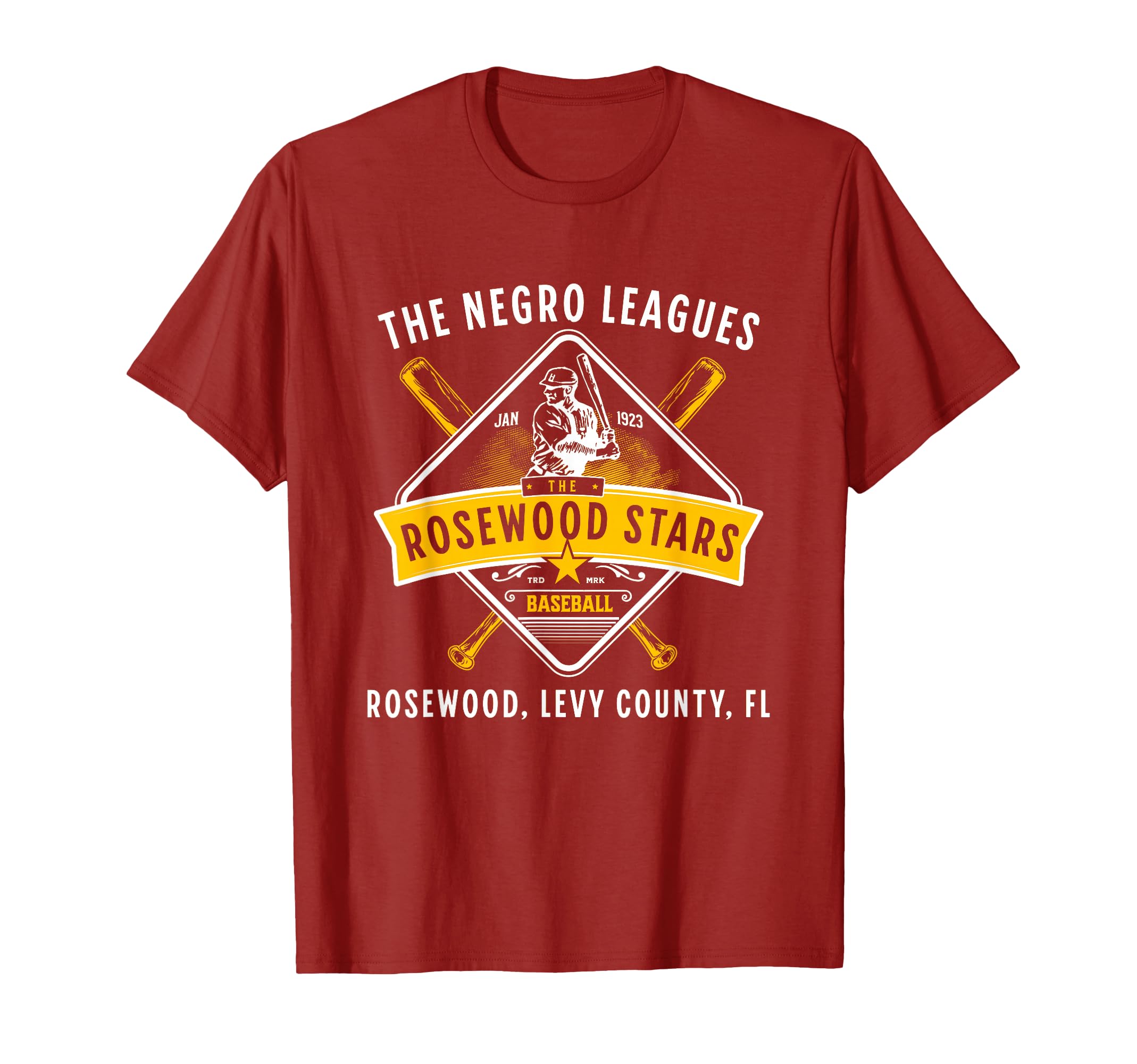 Rosewood Stars 1923 Baseball Team T-Shirt - Novelty Apparel for Adults - T-Shirt, Sweatshirt, Hoodie