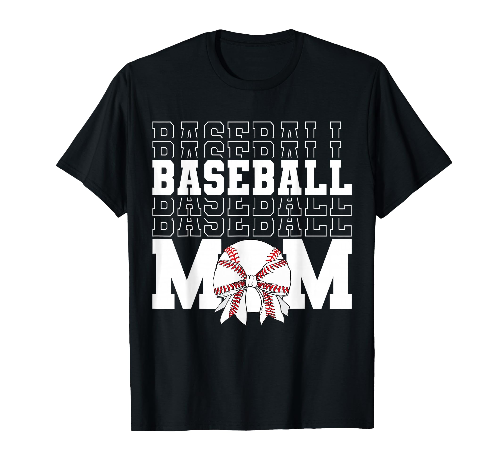 Baseball Mom Coquette Bow Game Day T-Shirt - Fun Novelty Design Unisex - T-Shirt, Sweatshirt, Hoodie