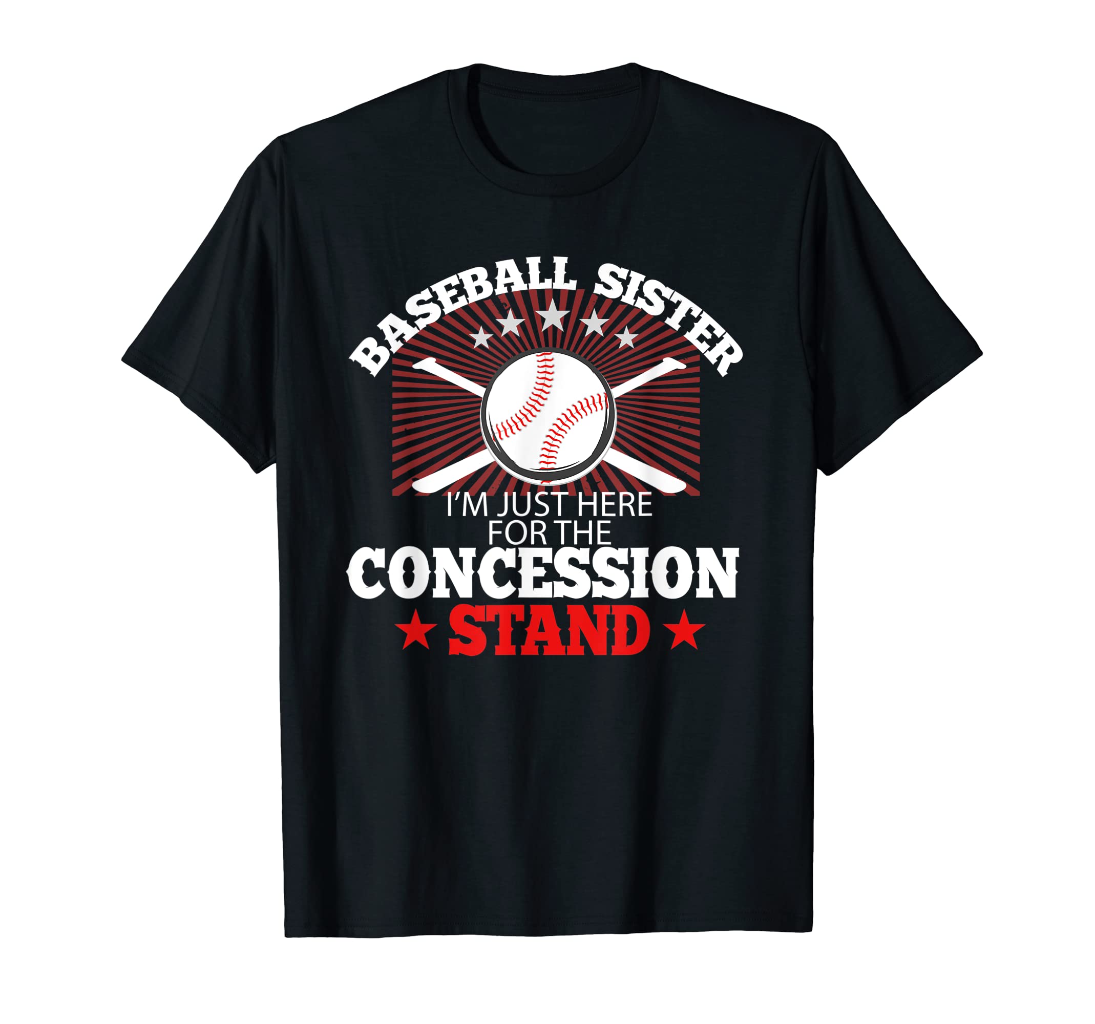 Funny Baseball Sister Baseball Lover T-Shirt - Unique Graphic Unisex - T-Shirt, Sweatshirt, Hoodie
