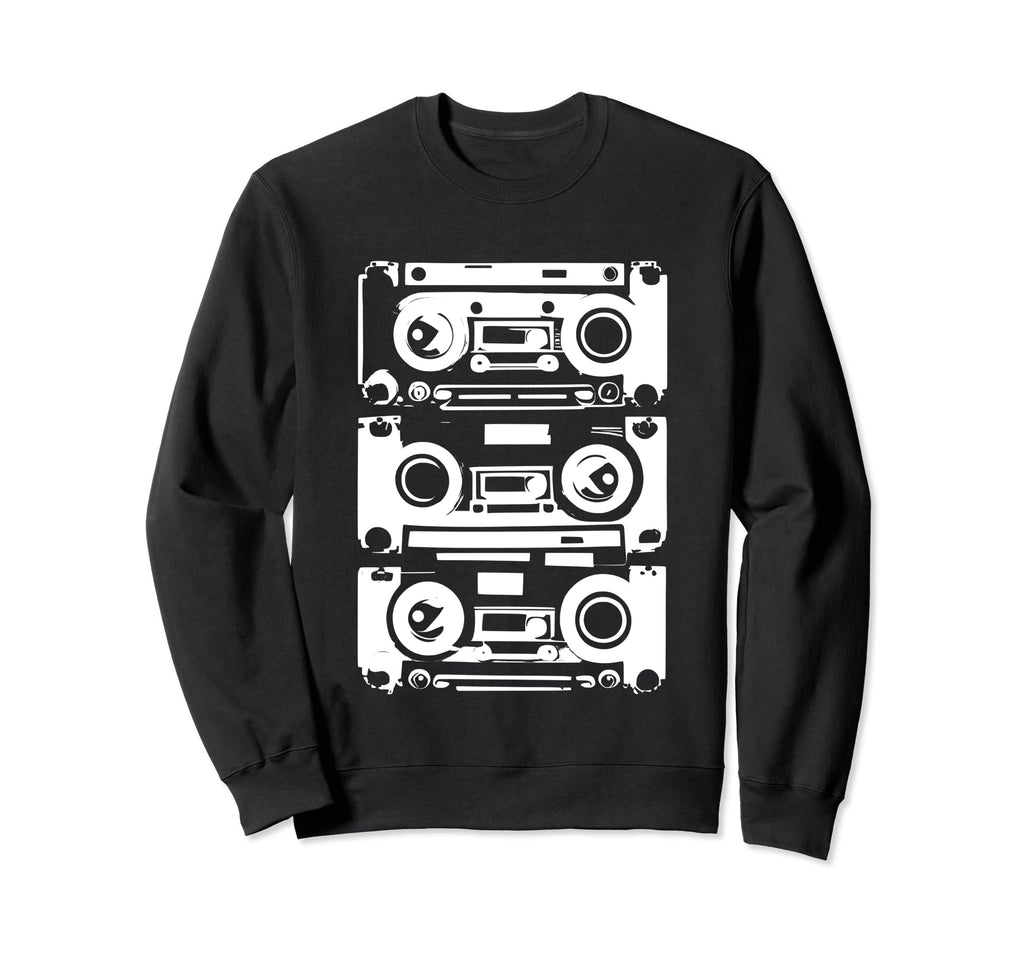Cassette Tapes Sweatshirt - Fun Novelty Design for Adults - T-Shirt, Sweatshirt, Hoodie