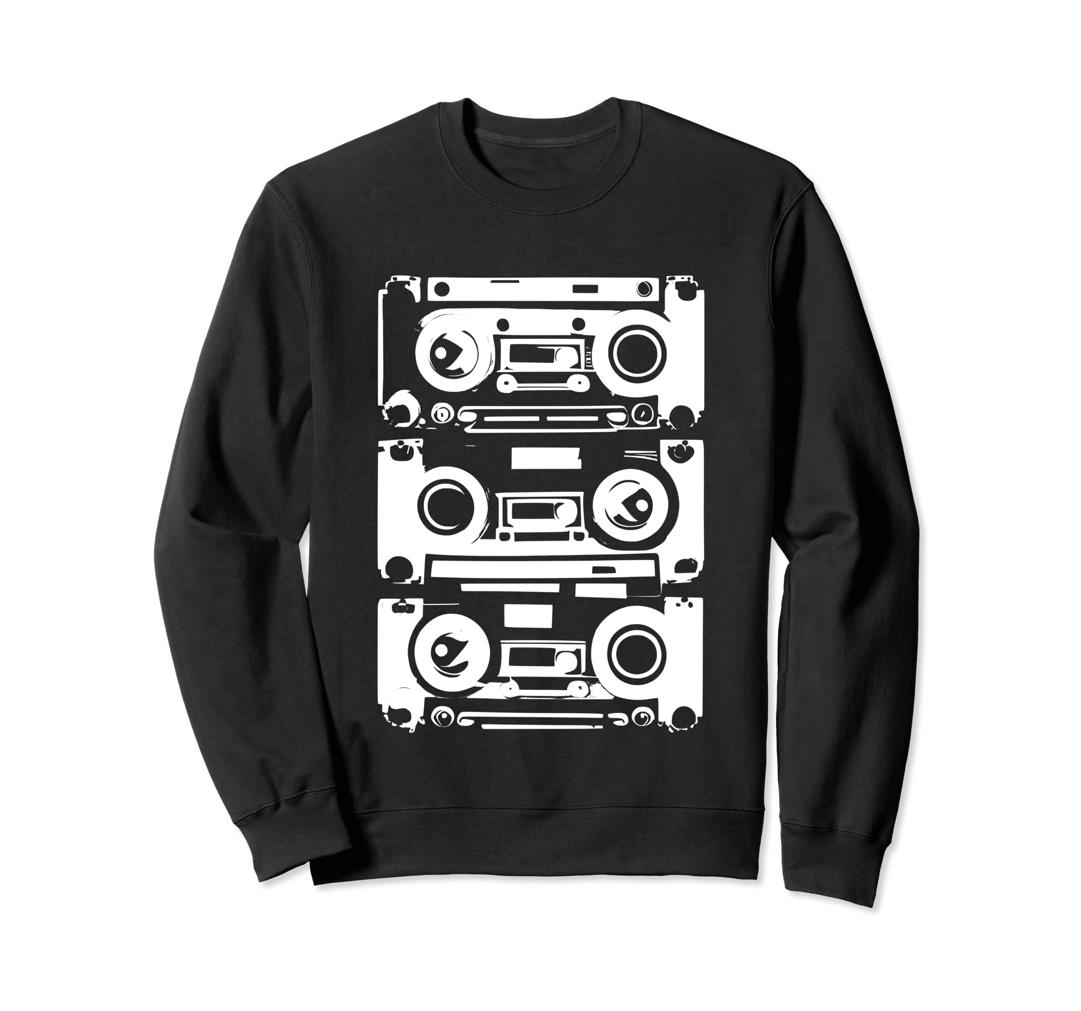 Cassette Tapes Sweatshirt - Fun Novelty Design for Adults - T-Shirt, Sweatshirt, Hoodie
