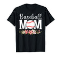 Floral Baseball Mom Mothers Day T-Shirt - Aesthetic Graphic Men Women - T-Shirt, Sweatshirt, Hoodie