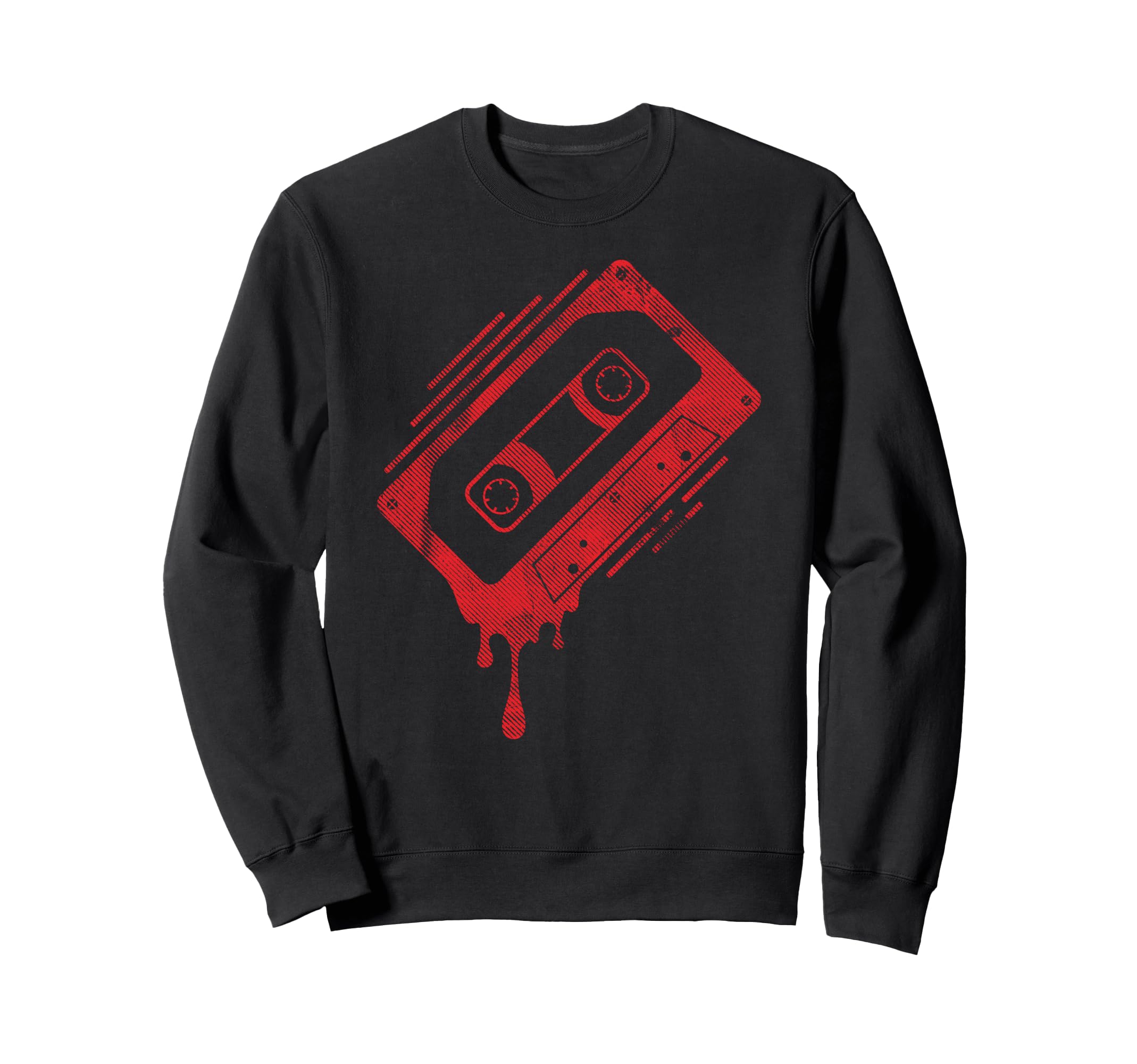 Dripping Cassette Tape Sweatshirt - Streetwear Style Unisex - T-Shirt, Sweatshirt, Hoodie