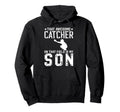 Baseball Catcher Dad Proud Baseball Hoodie - Graphic Print Men Women - T-Shirt, Sweatshirt, Hoodie