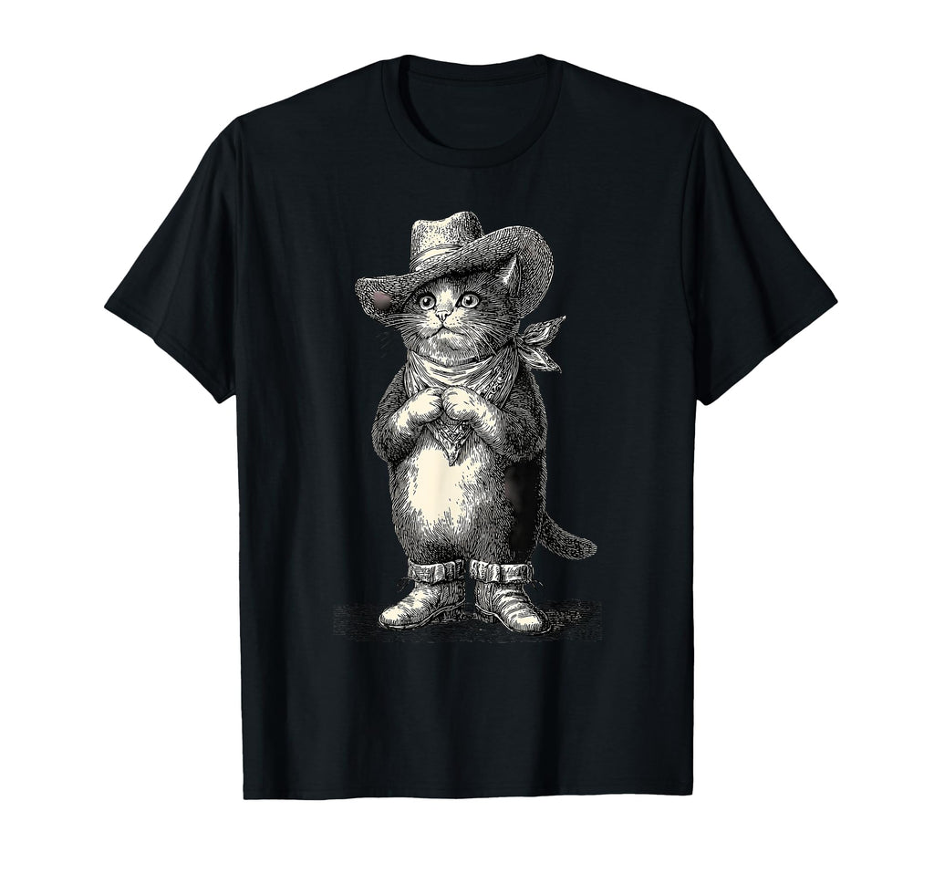 Country Western Cowgirl Funny Cowboy T-Shirt - Minimalist Print Men Women - T-Shirt, Sweatshirt, Hoodie