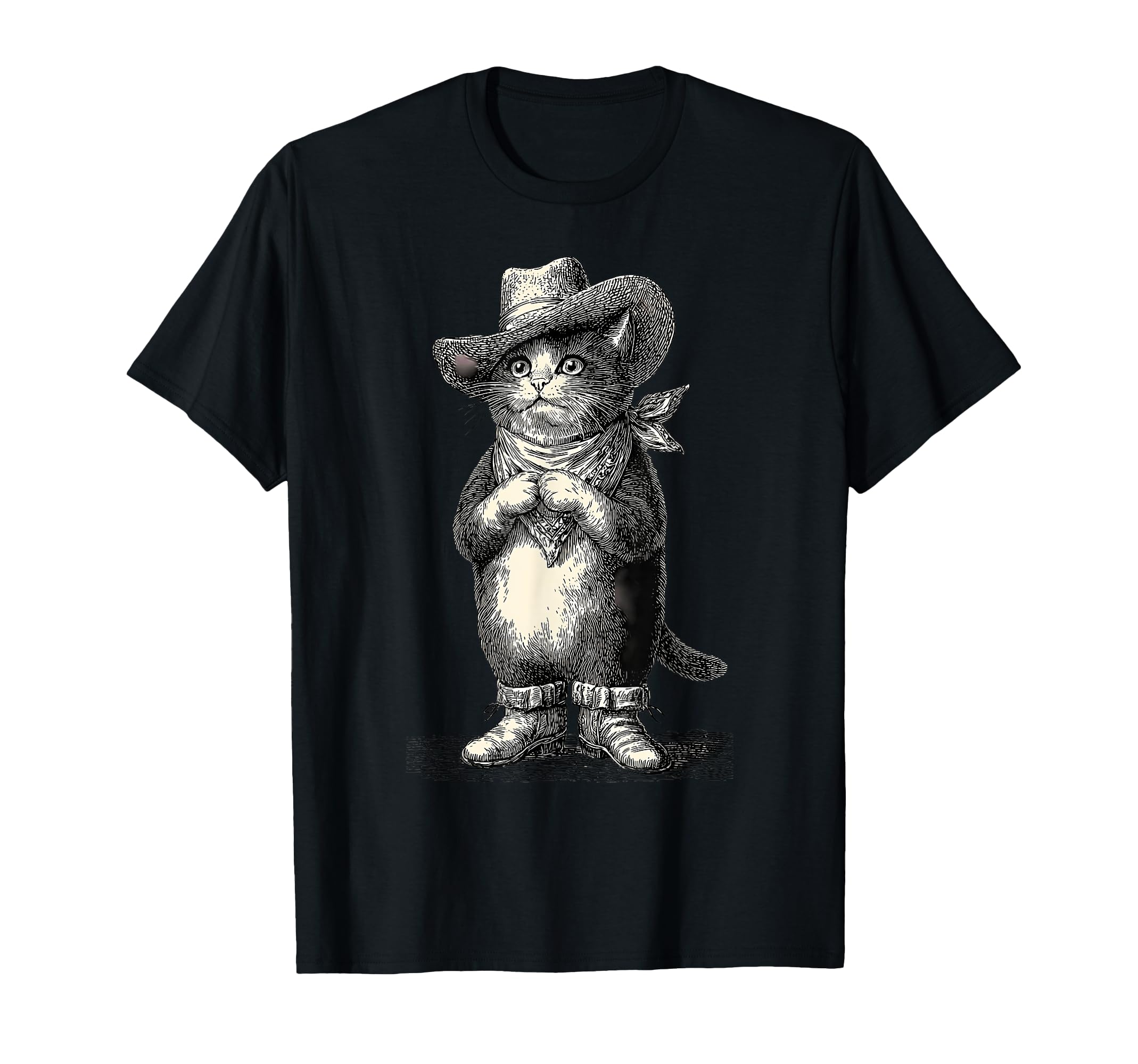 Country Western Cowgirl Funny Cowboy T-Shirt - Minimalist Print Men Women - T-Shirt, Sweatshirt, Hoodie