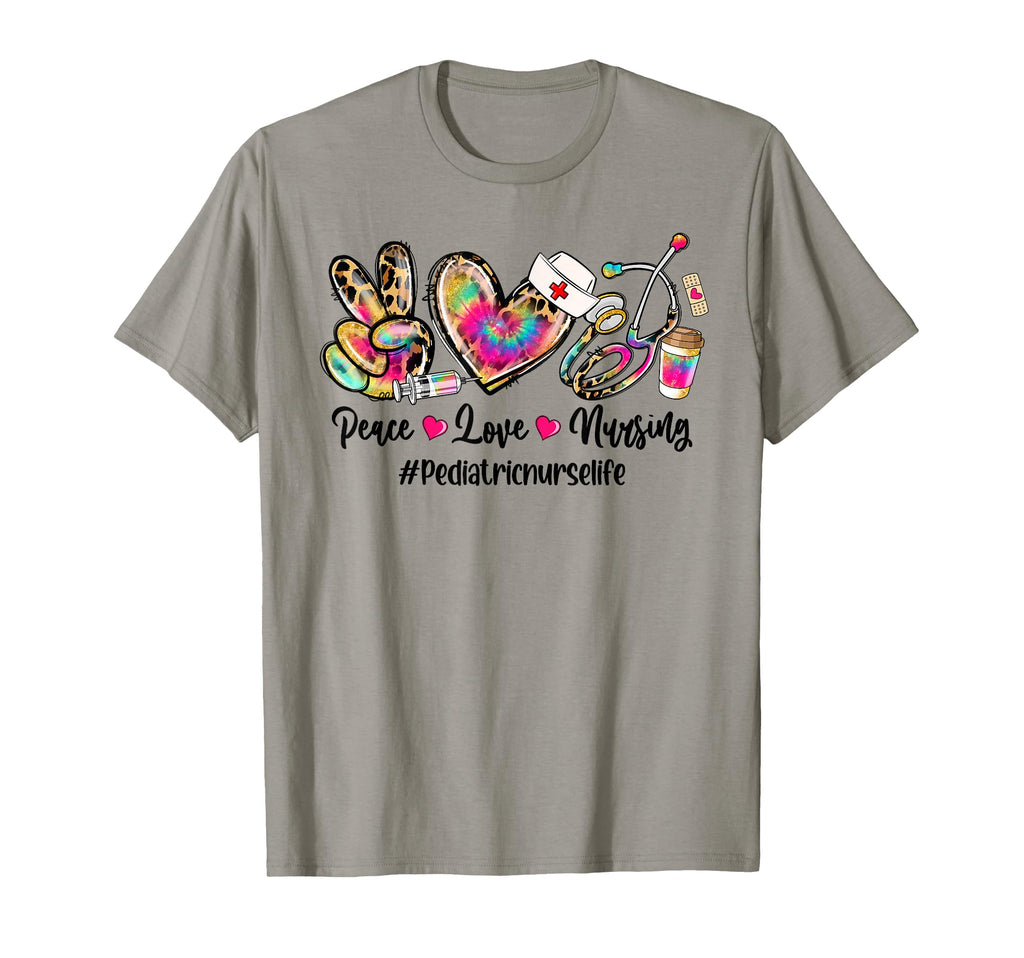 Peace Love Nursing Pediatric T-Shirt - Casual Everyday Wear Men Women - T-Shirt, Sweatshirt, Hoodie