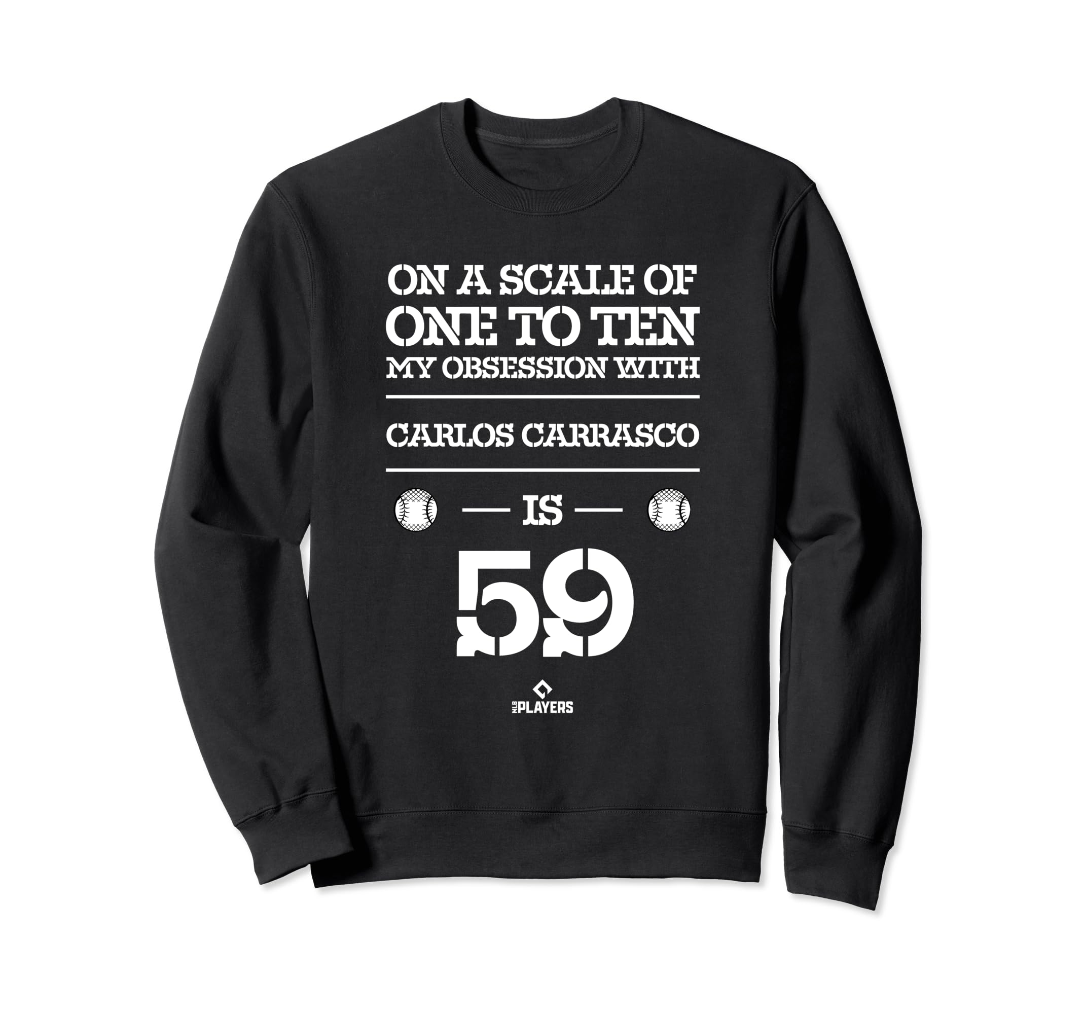 Carlos Carrasco Obsession Mlbpa Sweatshirt - Novelty Apparel for Adults - T-Shirt, Sweatshirt, Hoodie