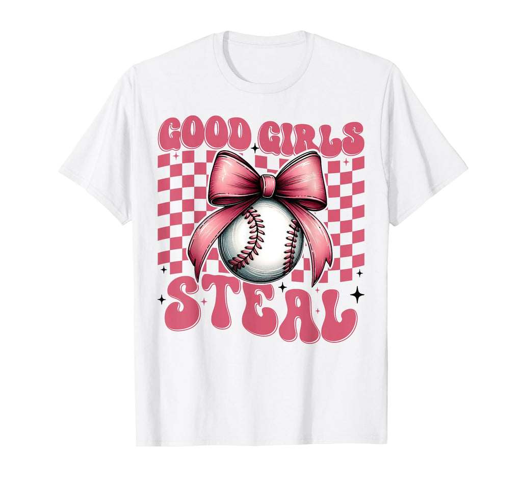 Baseball Mom Mothers Day Coquette Bow T-Shirt - Minimalist Print Men Women - T-Shirt, Sweatshirt, Hoodie