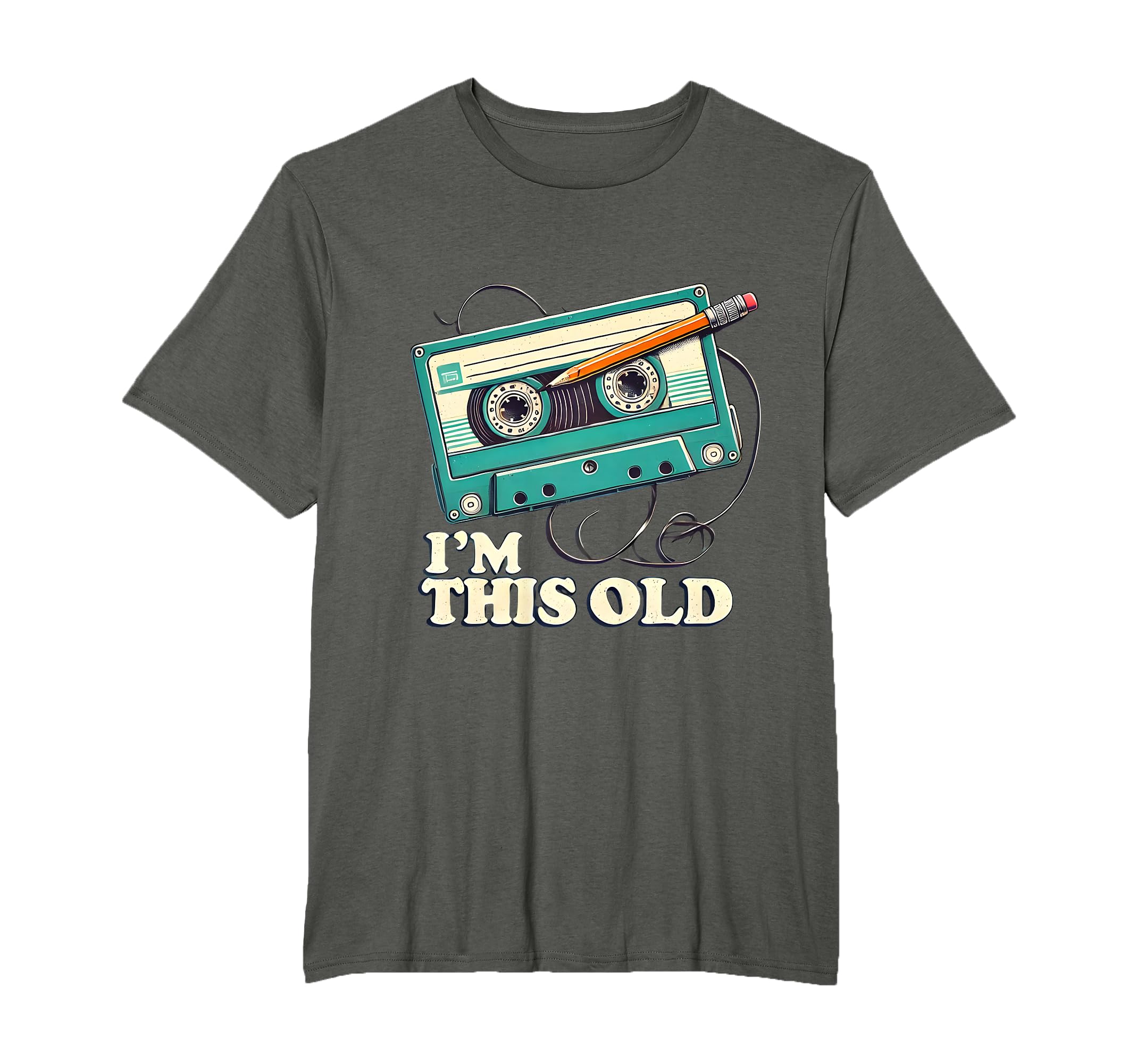 Cassette Tape Pencil T-Shirt - Unique Graphic for Adults - T-Shirt, Sweatshirt, Hoodie