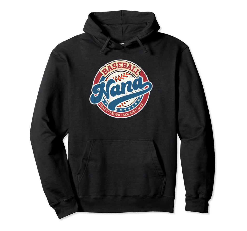 Baseball Nana Family Matching Game Day Hoodie - Graphic Print Unisex - T-Shirt, Sweatshirt, Hoodie