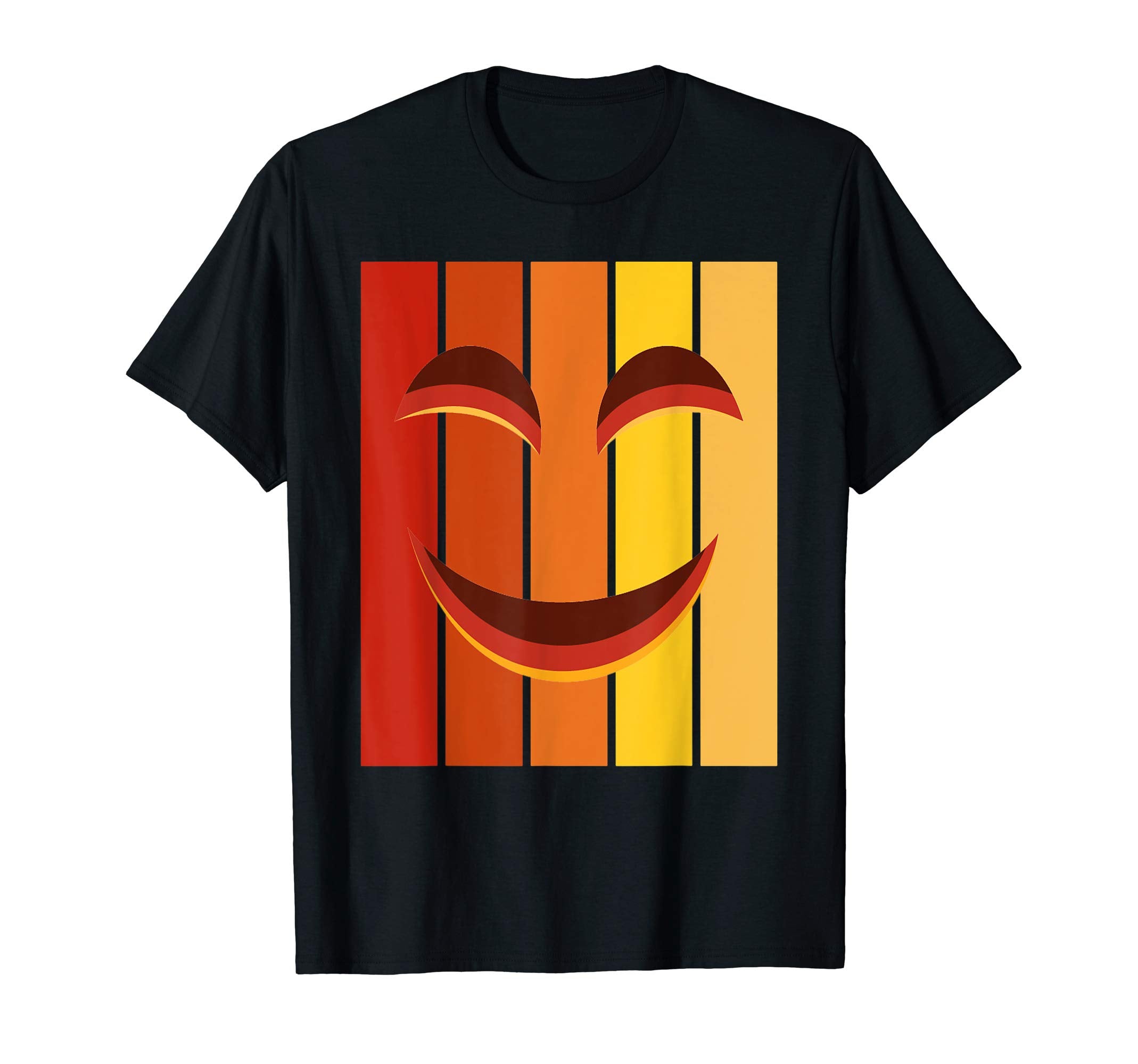 Smiling Pumpkin Face Halloween Sunset T-Shirt - Streetwear Style Men Women - T-Shirt, Sweatshirt, Hoodie