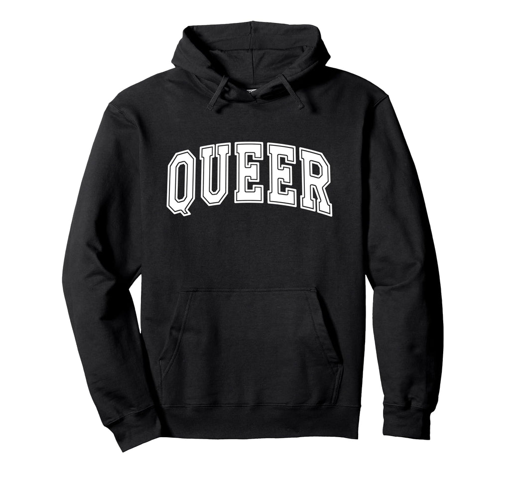 Queer University Y2K College Aesthetic Hoodie - Novelty Apparel Unisex - T-Shirt, Sweatshirt, Hoodie