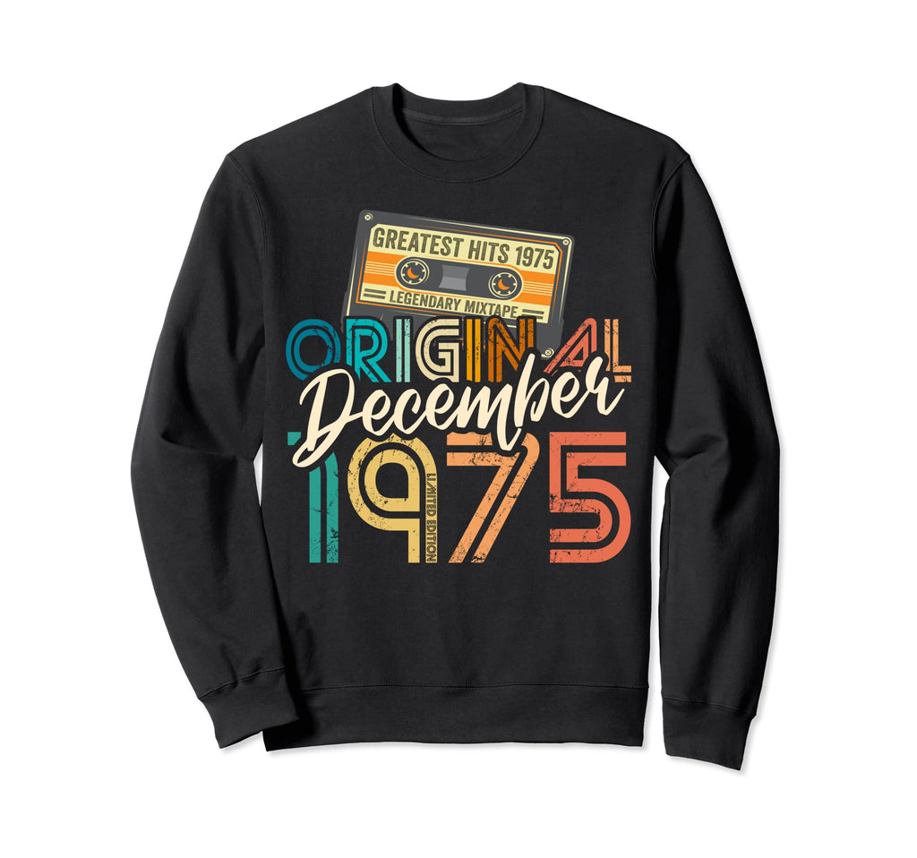 Vitage Cassette Mixtape December 1975 Sweatshirt - Graphic Print Men Women - T-Shirt, Sweatshirt, Hoodie